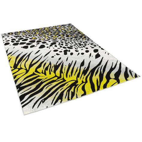 Er setzt starke akzente und lässt jeden raum bunter wirken. Designteppich »Designer Teppich Carat Leopard Zebra Grau ...