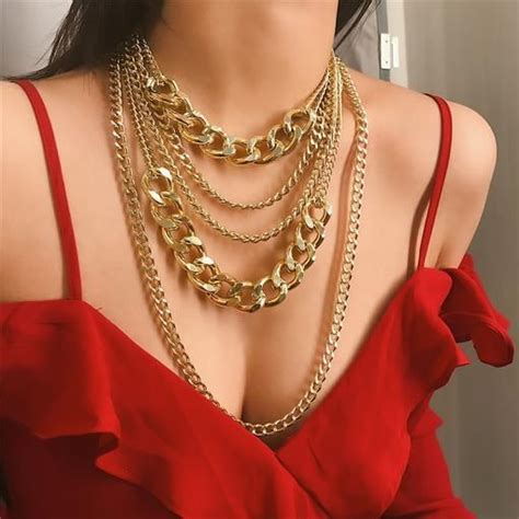 The Sorrento Gold Chain Necklace By Gem And Company Chunky Gold Chain
