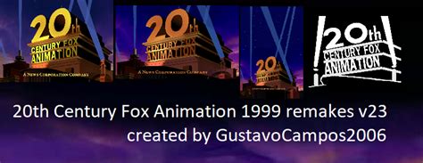 20th Century Fox Animation Logo 1999 Remakes V23 By Gustavocampos2006