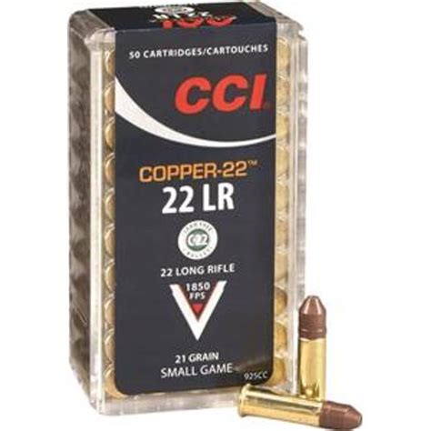 Cci Copper 22 22lr 21gr 50pcs Se Lägsta Pris 2 Butiker