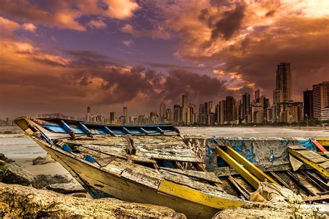 Abandoned Boat At Sunset Photograph By Gilberto I Hartmann Fine Art