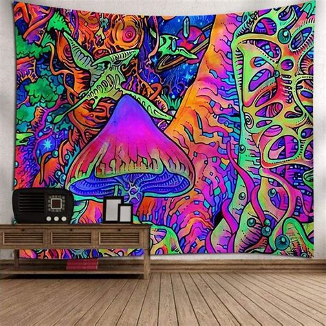 Mwtwm Tapestry Wall Hangings Psychedelic Hippy Trippy Boho Colorful