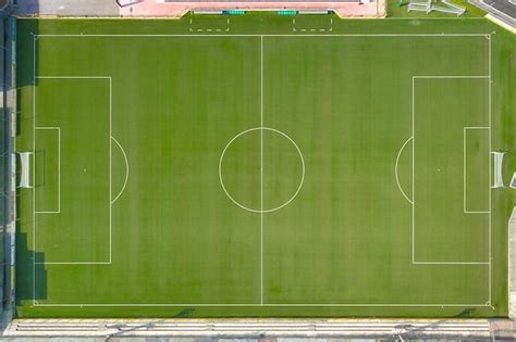 Campo De Futebol Visto De Cima Foto Premium