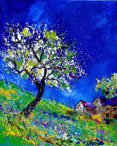 Spring Landscape Painting By Pol Ledent