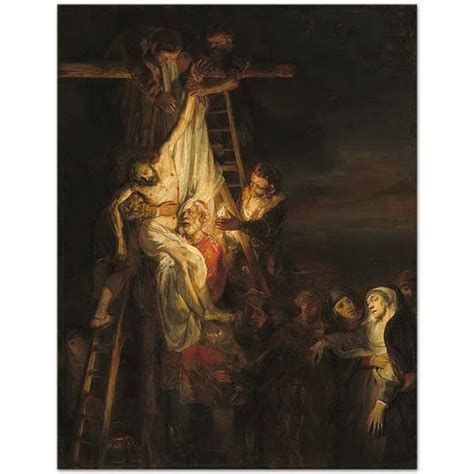 The Descent From The Cross By Rembrandt Van Rijn As Art Print Canvastar