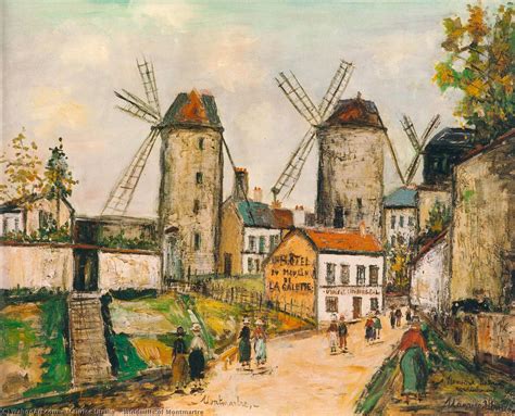 Windmills Of Montmartre By Maurice Utrillo 1883 1955 France