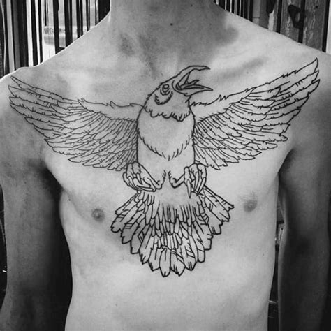 40 traditional crow tattoo designs for men old school birds