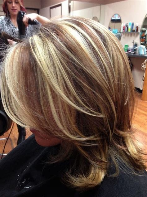 For ladies with a bob haircut and brown hair, tell your stylist to create blonde streak highlights on a brown base. Hair Color Dark Blonde with Highlights - Best Hair Color ...