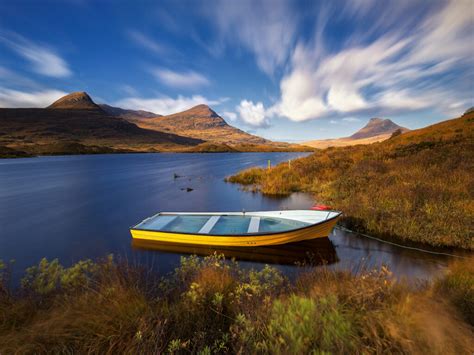 Rowing Boat Loch Lurgainn Assynt Scotland Melvin Nicholson Photography