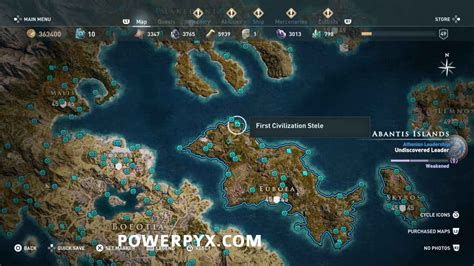 Assassin S Creed Odyssey Tomb Stele Locations Map Skill Points