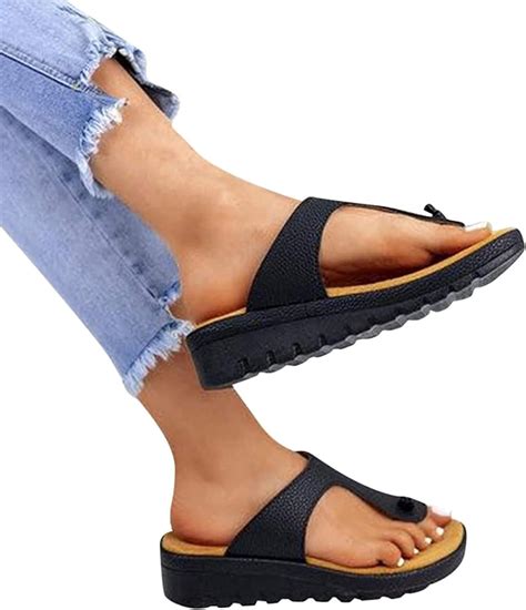 Women S Arch Support Flip Flops Comfortable Summer Beach Thong Sandals Plantar Fasciitis