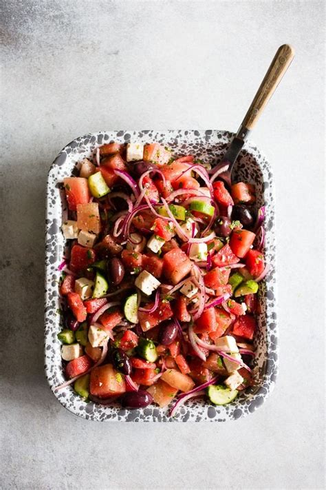 This Watermelon Greek Salad Is A Refreshing Take On The Classic Greek