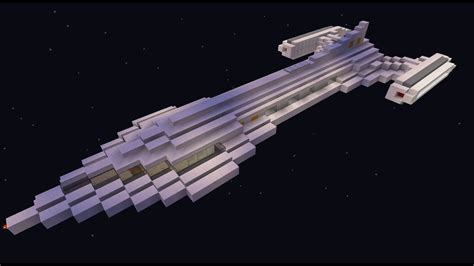 Building A Star Trek Inspired Sci Fi Spaceship Minecraft Creative