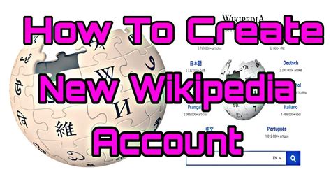 How To Create New Wikipedia Account Youtube
