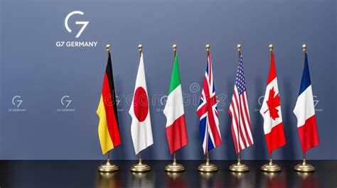 G7 Summit Flags Of Members Of G7 Group Of Seven And List Of Countries
