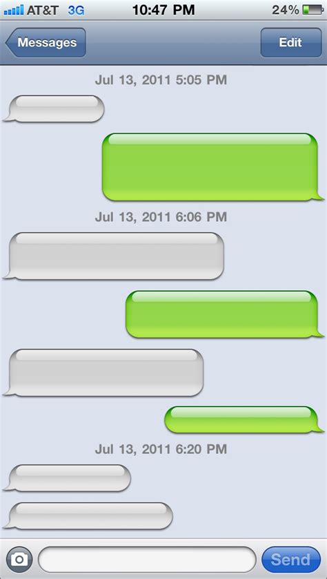 Blank Text Message Iphone