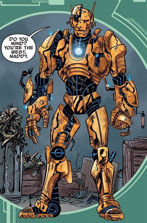 Robot Man Titans Comic Artist Comic Book Panels Fallout Concept Art