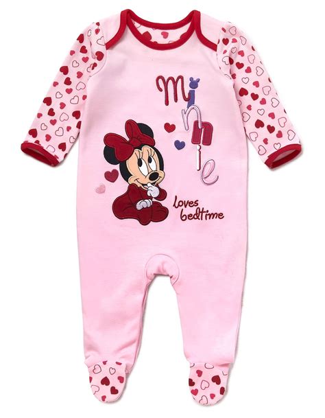 Minnie Mouse Baby Sleepsuit George At Asda Disney Baby Clothes