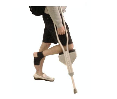 Freedom Crutch Padded Knee Rest Attaches To Standard Crutches For