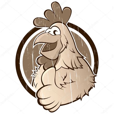 Vintage Cartoon Chicken — Stock Vector © Shockfactorde 11828554