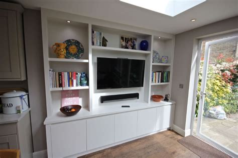 Bespoke Media Bookcasedisplay Shelving In Wandsworth Living Room