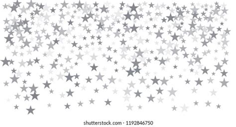 Christmas Silver Glitter Stars Background Sparkle Stock Vector Royalty