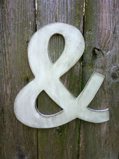 Wooden Ampersand 12 Inch Distressed Painted White By Growthring 2400