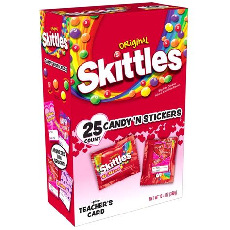 skittles valentine s day candy n stickers 25ct 13 4oz snoepjes