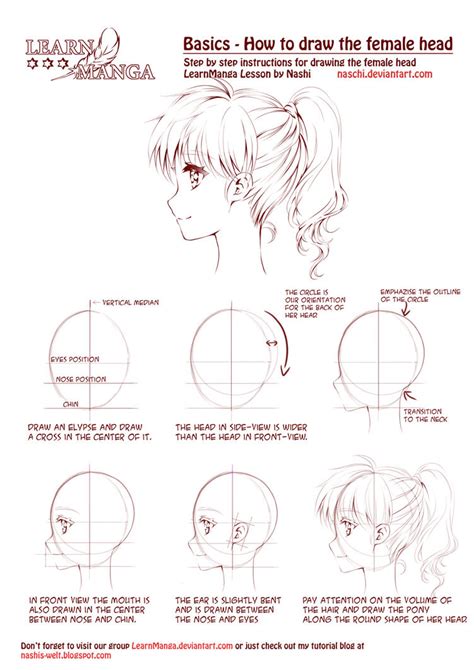 Learn Manga Female Hair Styles By Naschi On Deviantart