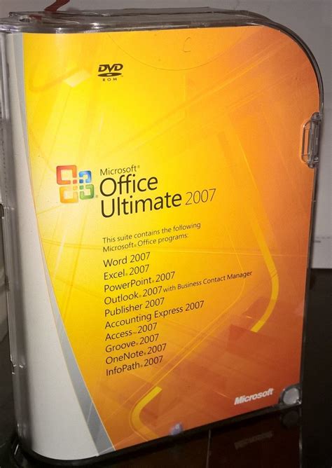 Microsoft Office 2007 Ultimate Full Retail Edition 76h 00325