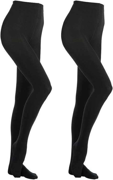 manzi 2 pairs 400 denier black tights women s thermal warm fleece opaque tights uk