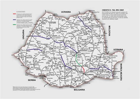 Harta cu traseul soselei transalpina. Harta rutiera a Romaniei - Profu' de geogra'