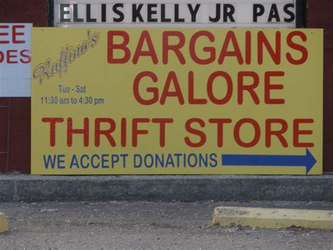 Eagle's Nest Signs & Business Promotions: Bargains Galore Thrift Store