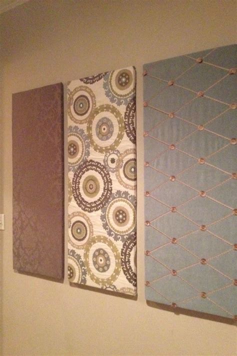 But by following the steps used by professional interior. Fabric wall panels | Fabric wall panels, Home craft decor ...