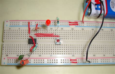 555 Timer Monostable Circuit Diagram