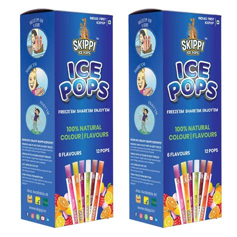 Skippi Icepops 100 Natural Freezer Pops Juice Bars Ice Pops All