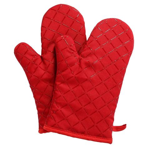 Oven Gloves Non Slip Kitchen Oven Mitts Heat Resistant Cooking Gloves For C W P Ebay