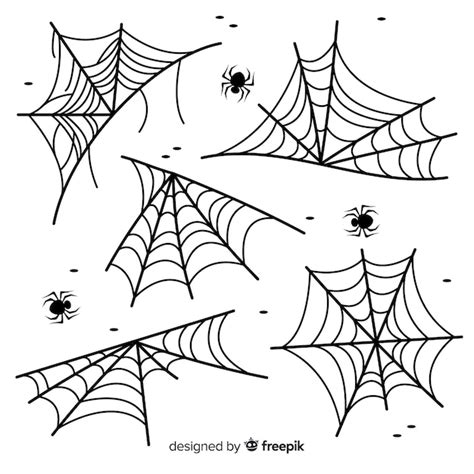 Hand Drawn Cobweb Collection Vector Free Download