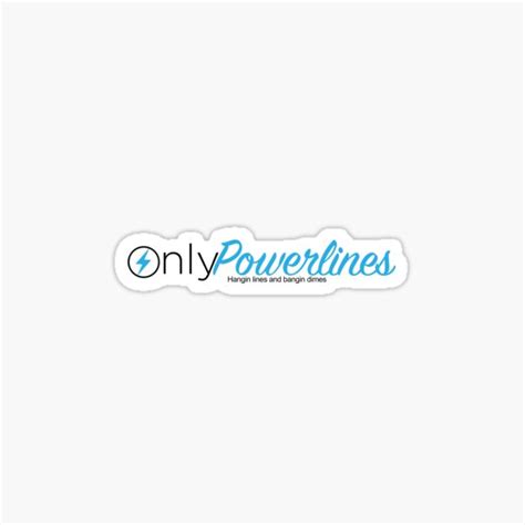 only powerlines lineman fans sticker for sale by tradeology redbubble