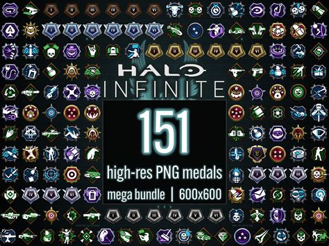 Halo Infinite Png Medals Multiplayer Badges Csr Rank Emblem Signum