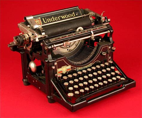 Máquina De Escribir Underwood 5 1915 Perfecta Estéticamente