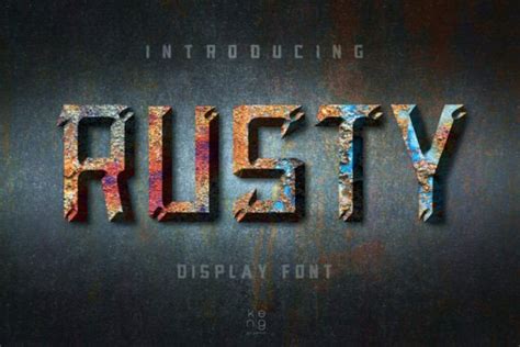 Rusty Font By Keng Graphic · Creative Fabrica
