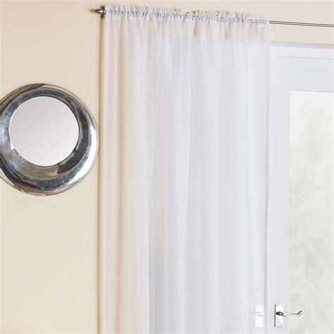 Crystal White Slot Top Voile Panels Dunelm Voile Panels Panel