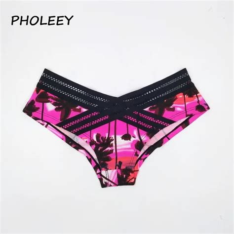X Lined Lace Waistband Pure Cotton Women Underwear Breathable Panties
