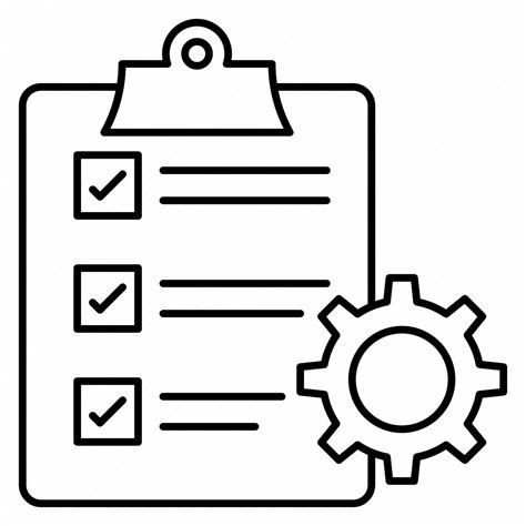 Checklist Clipboard Management Project Setting Icon Download On