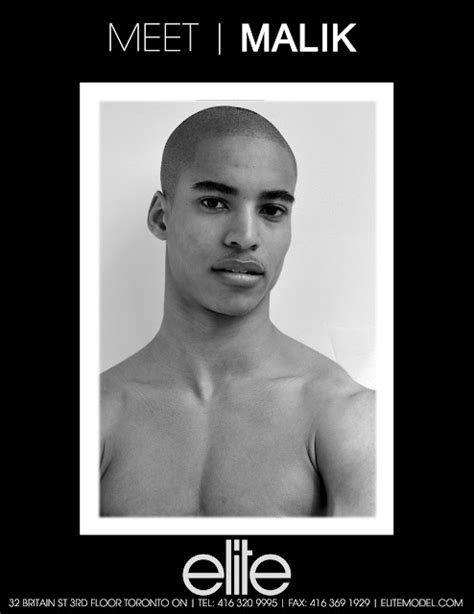 Elite Model Management Toronto Meet Malik