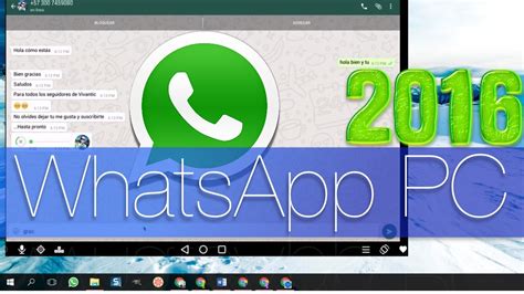 Instalar Whatsapp En Pc En Windows 10 81 7 O Mac 2016 Youtube