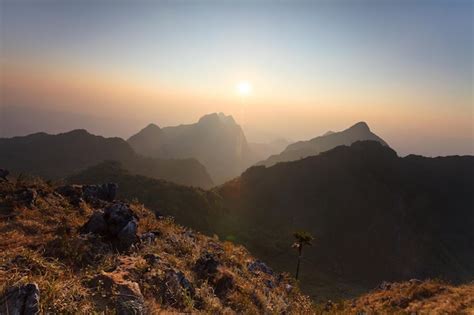 Premium Photo Landscape Sunset At Doi Luang Chiang Dao High Mountain