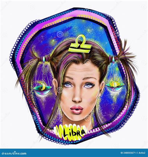 Zodiac. Horoscope Sign Libra. Astrology Stock Illustration