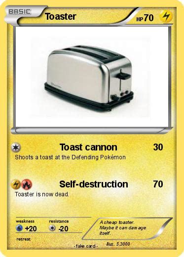Pokémon Toaster 54 54 Toast Cannon My Pokemon Card